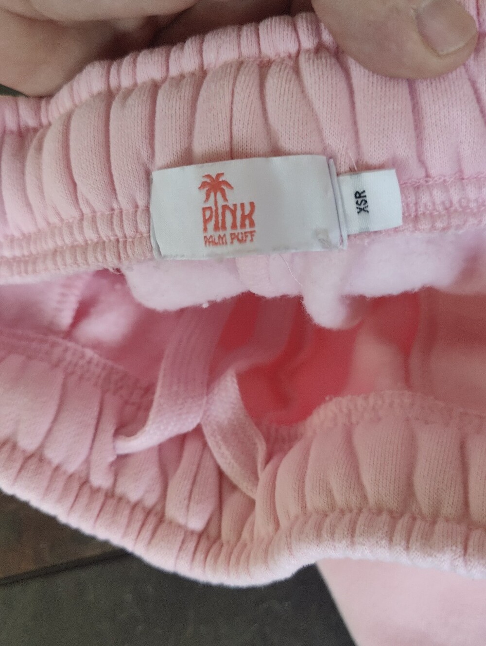 Pink Palm Puff "Everything Comes In Waves" Hoodie Size S Hoodie / XS Pants - Picture 12 of 15